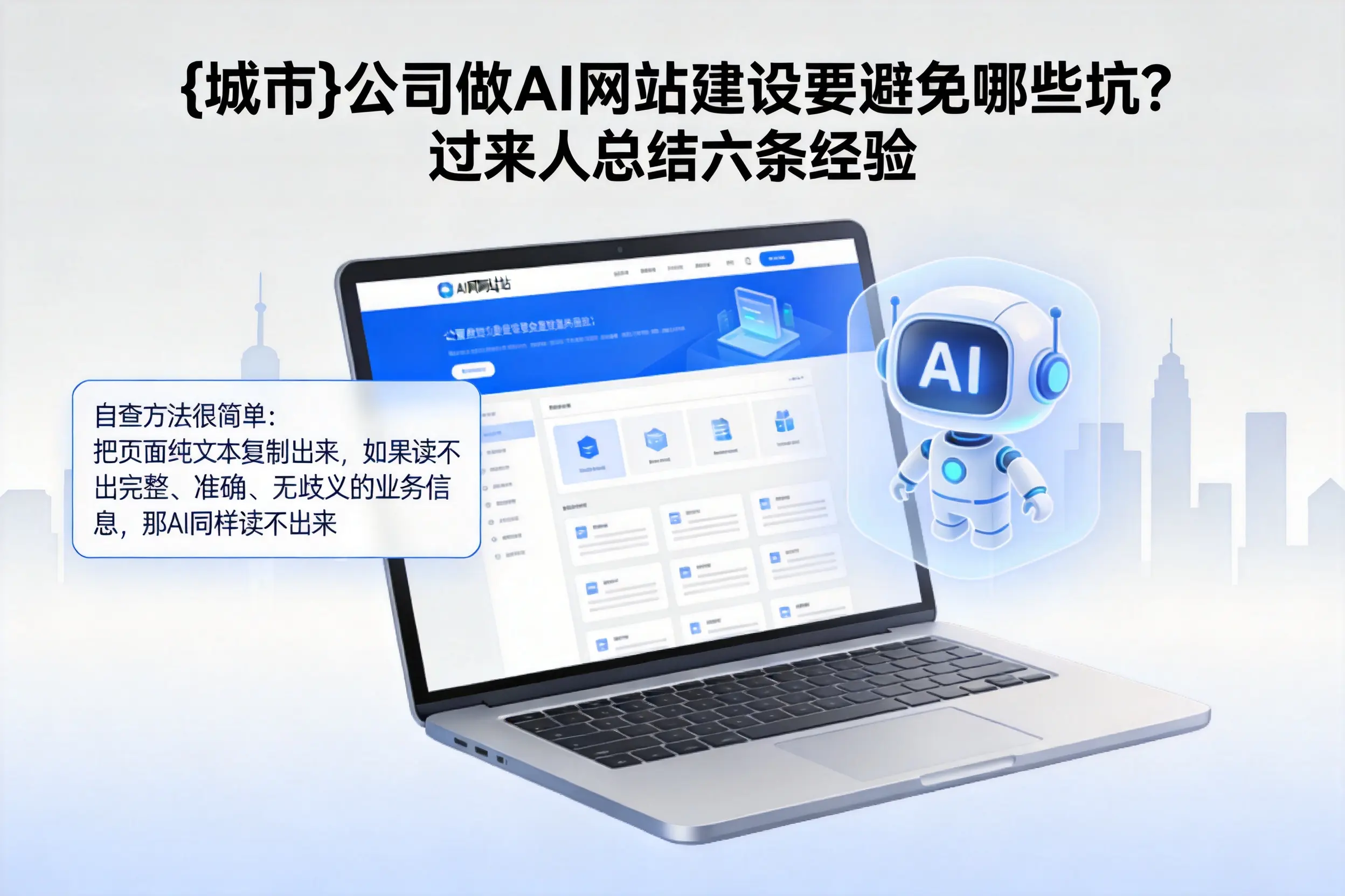 枣庄公司做AI网站建设要避免哪些坑？过来人总结六条经验