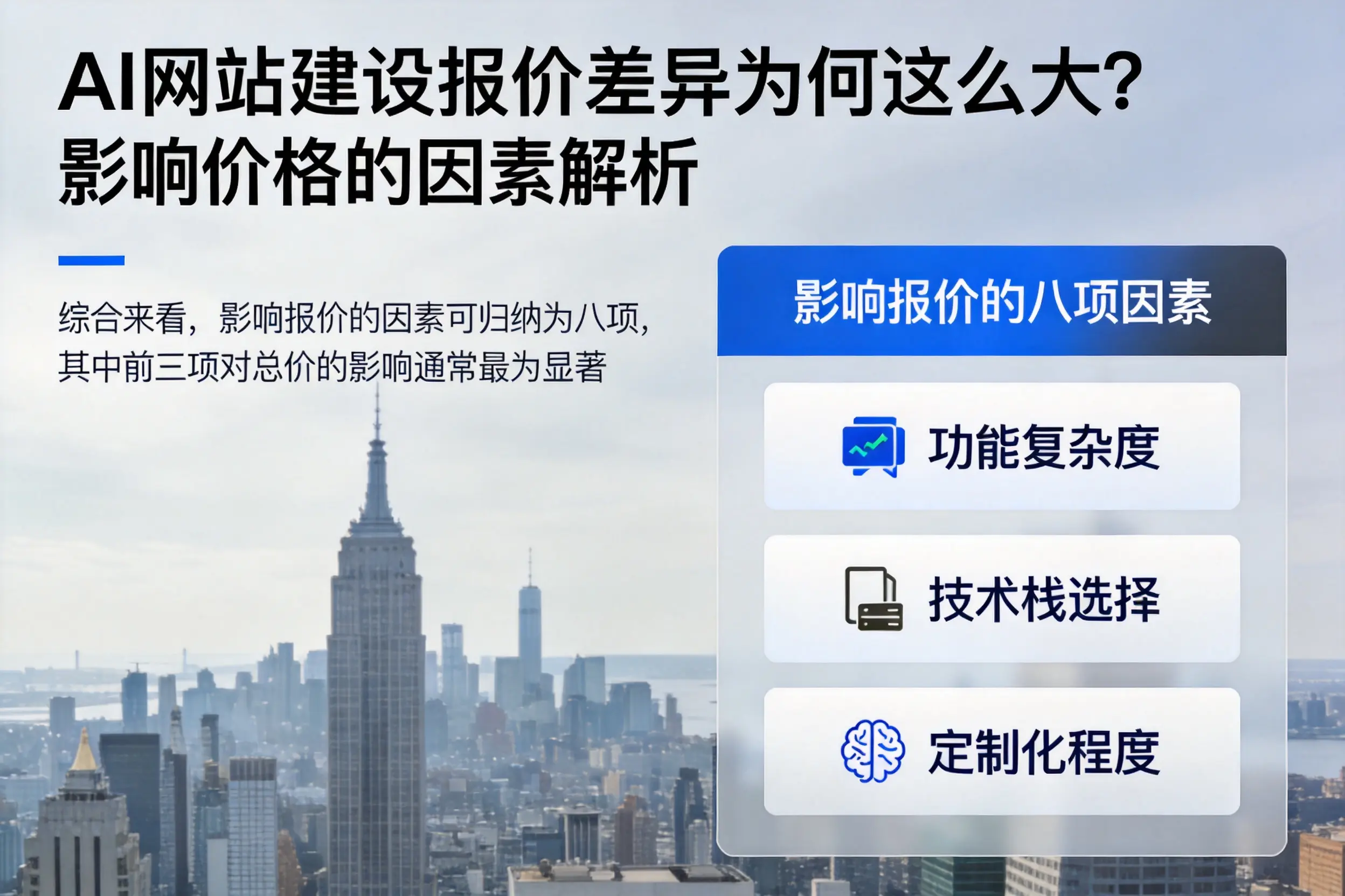枣庄AI网站建设报价差异为何这么大？影响价格的因素解析