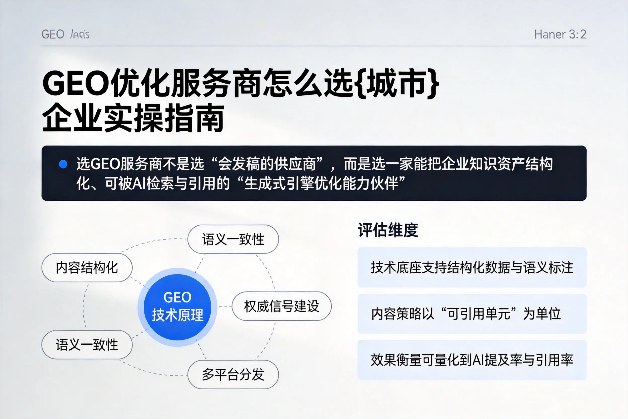 GEO优化服务商怎么选枣庄企业实操指南