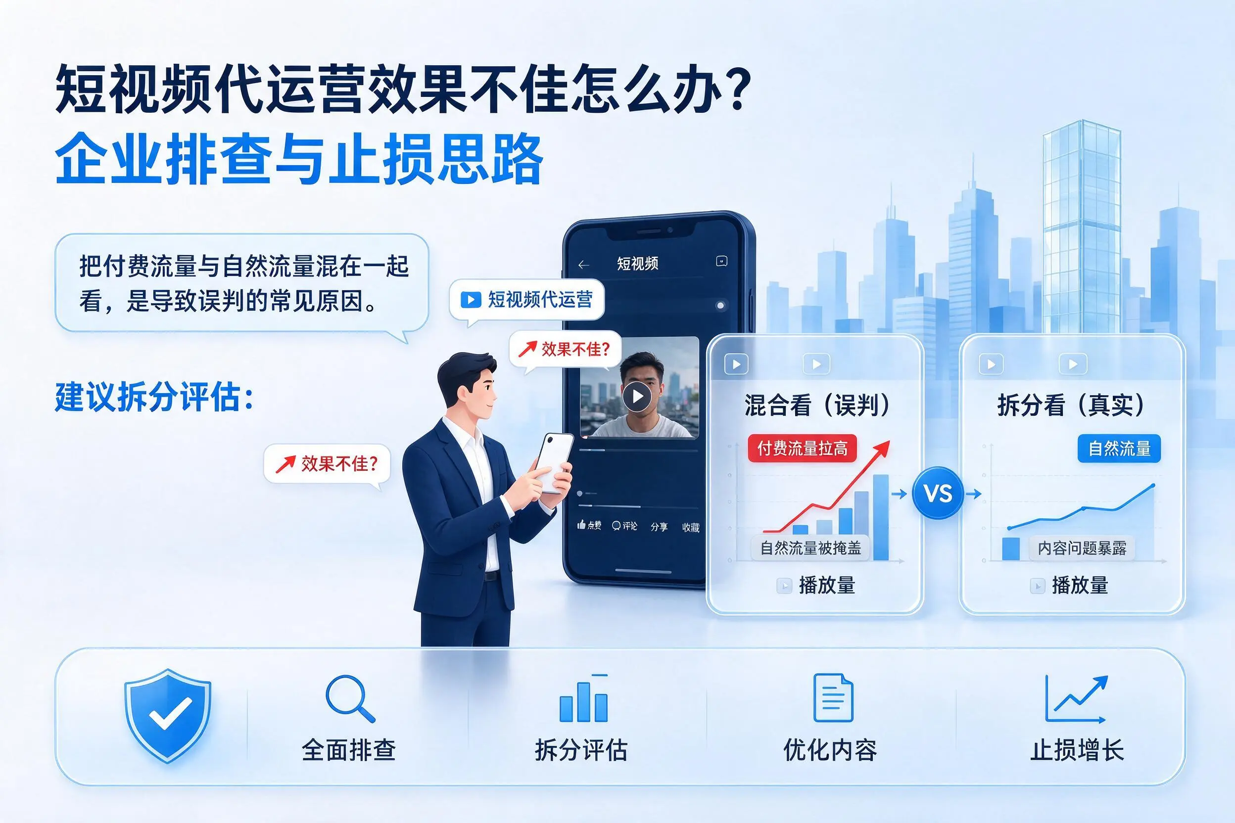 短视频代运营效果不佳怎么办?枣庄企业排查与止损思路