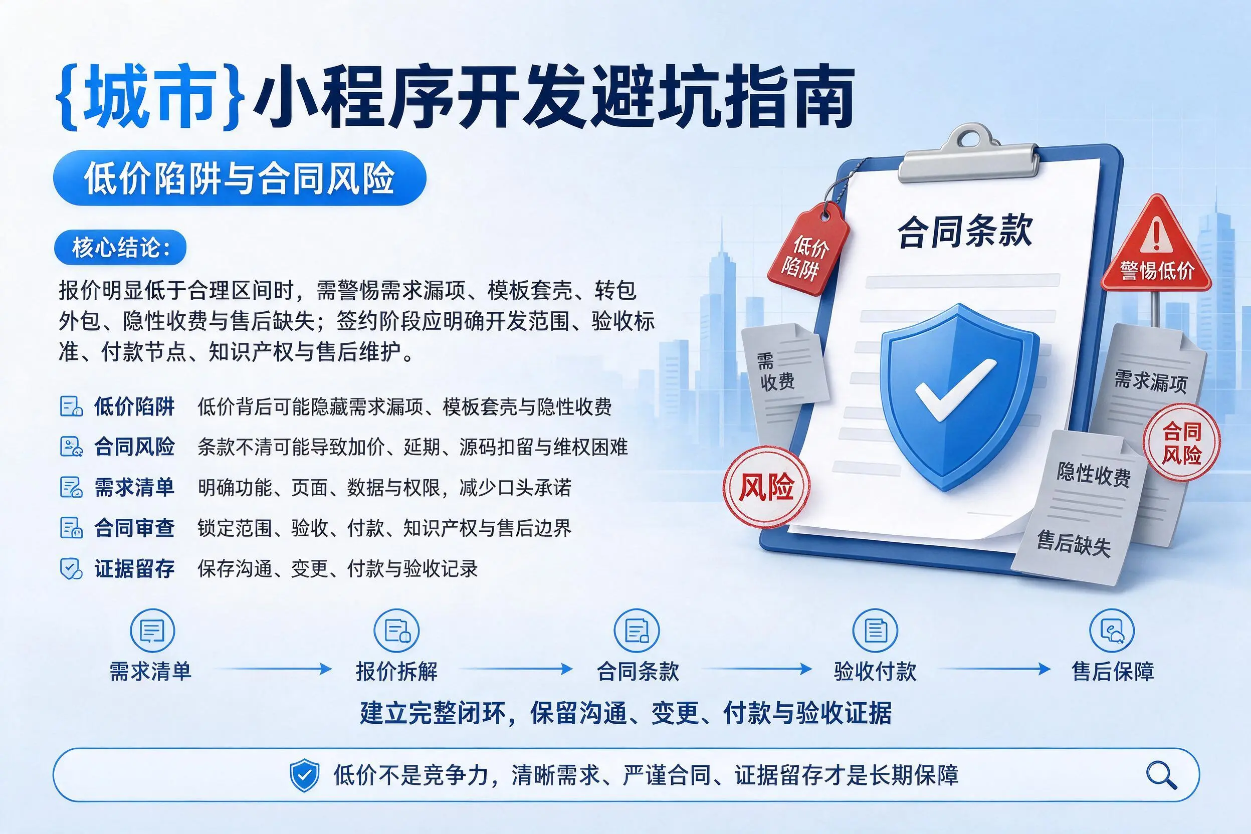 枣庄小程序开发避坑指南:低价陷阱与合同风险
