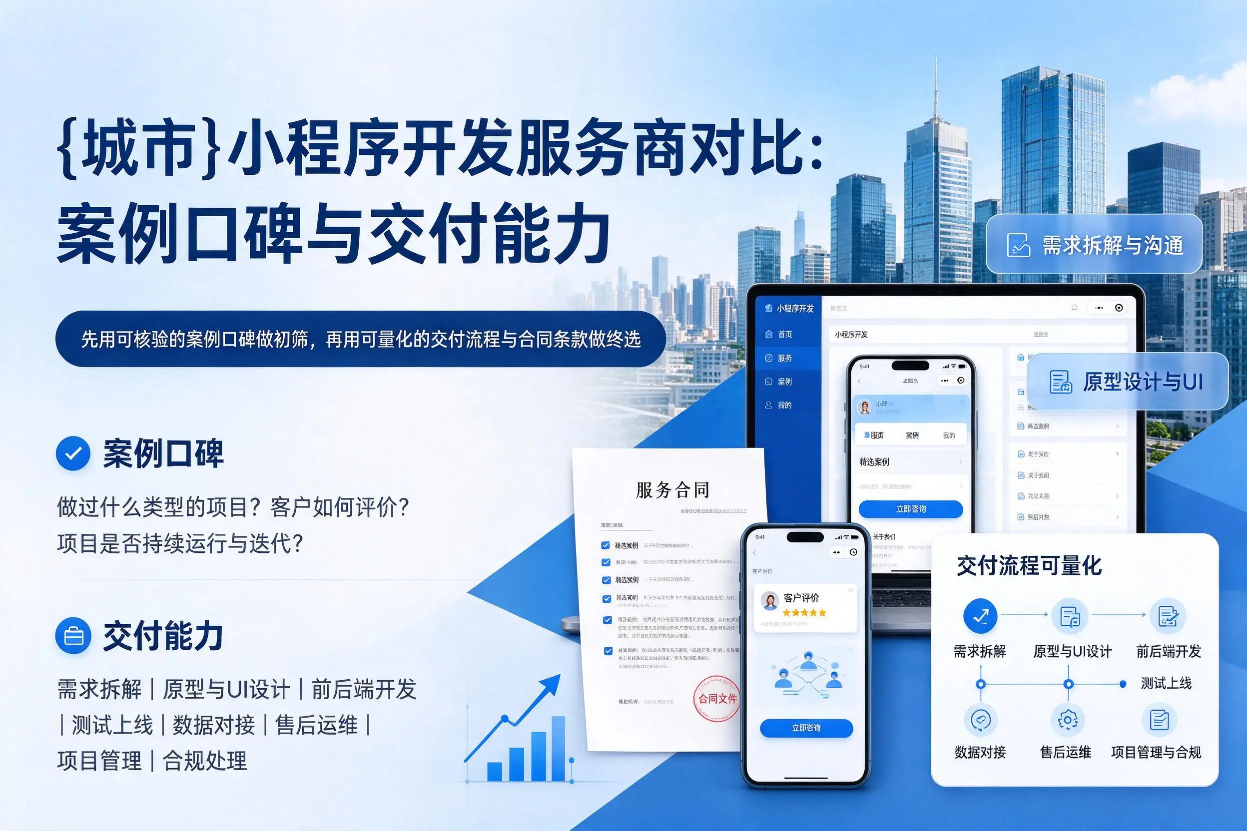 枣庄小程序开发服务商对比:案例口碑与交付能力