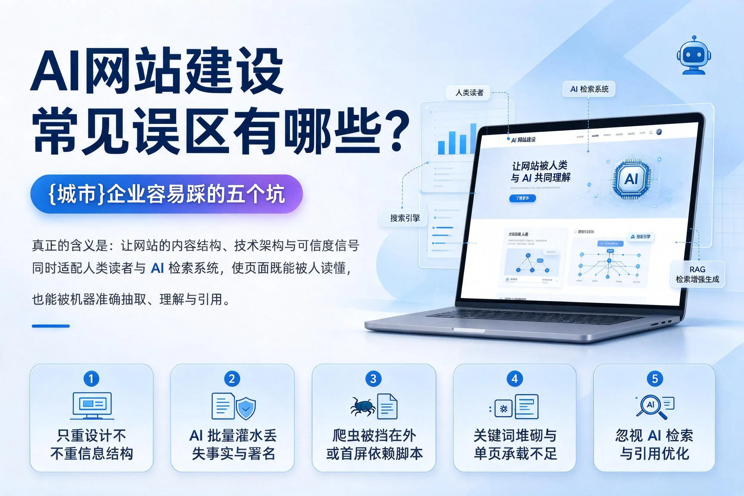 AI网站建设常见误区有哪些?枣庄企业容易踩的五个坑