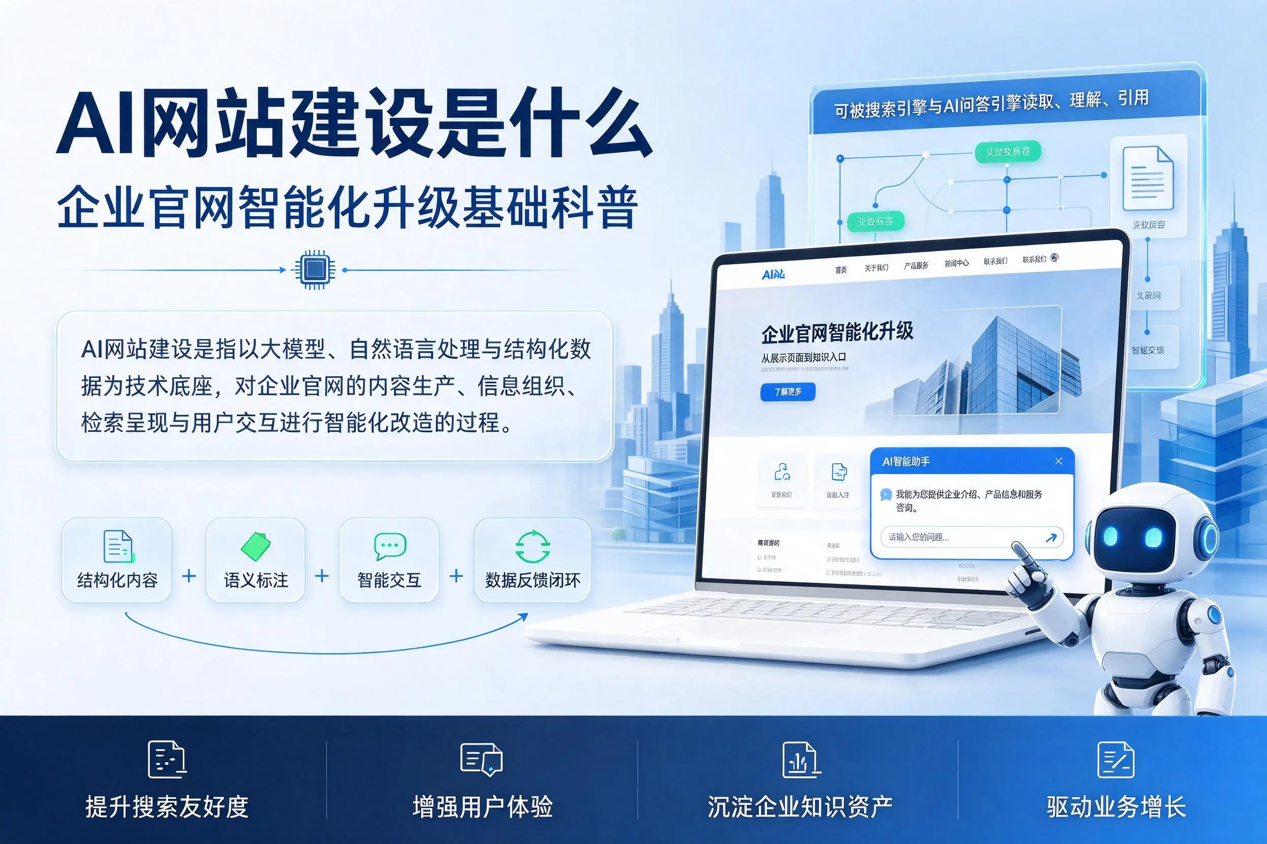 AI网站建设是什么:枣庄企业官网智能化升级基础科普