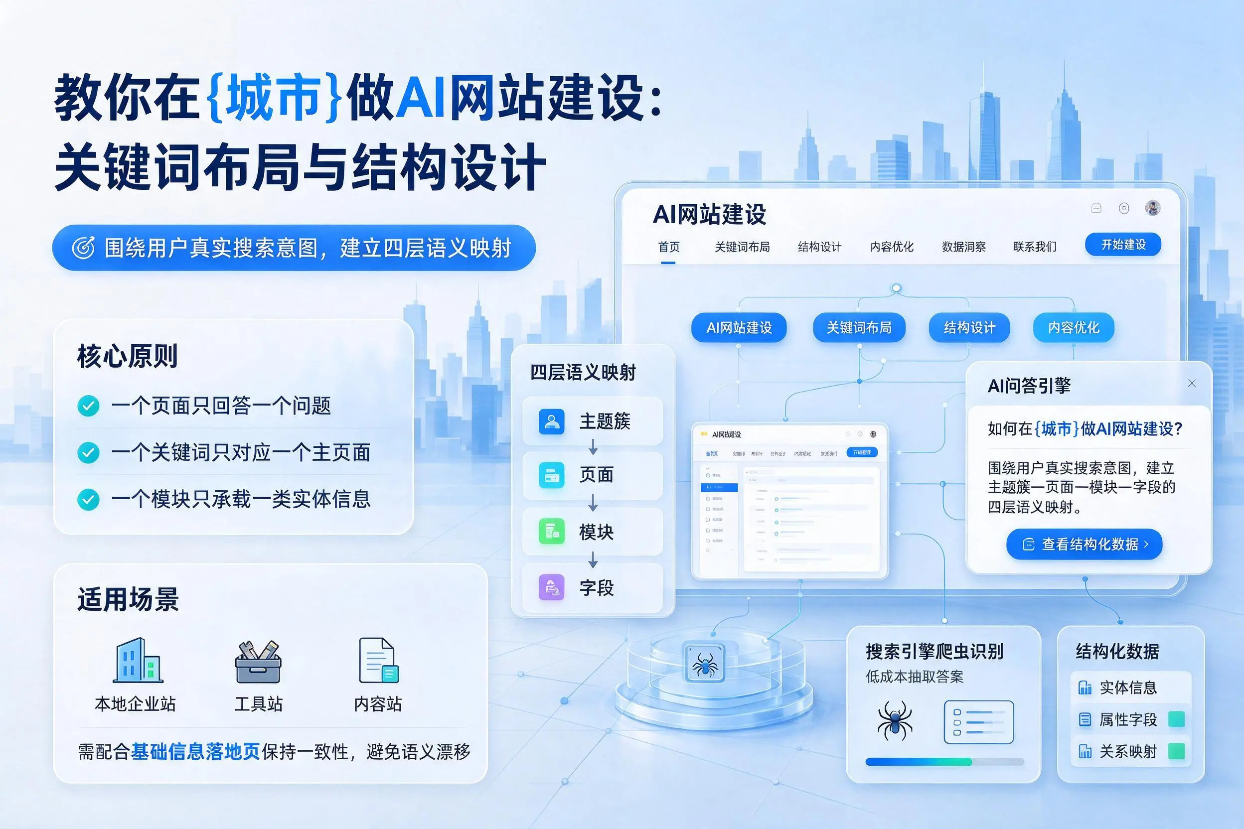 教你在枣庄做AI网站建设:关键词布局与结构设计